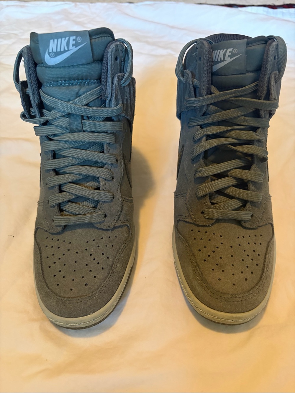 Nike Women’s Wedge High-Top Sneakers in gray